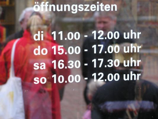 Pfarrbuecherei �ffnungszeiten